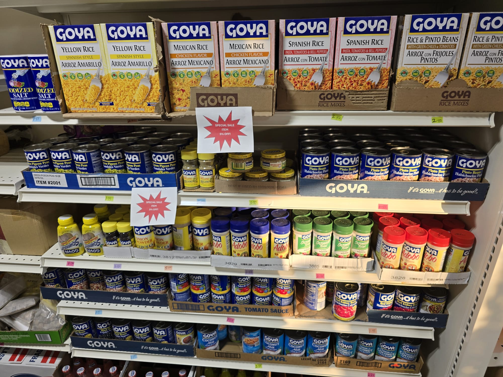 Goya seasonings & rice